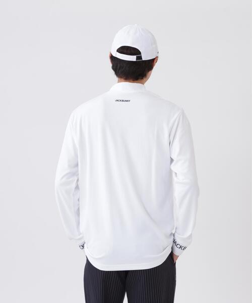Jack Bunny!!(ジャックバニー)の「ソフトタッチ長袖モックネックカットソー (MENS)(Tシャツ/カットソー・メンズ・ホワイト/イエロー/グリーン/ネイビー・X-LARGE/LARGE/MEDIUM)」の6枚目の写真