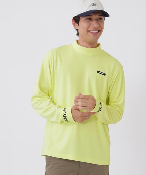 Jack Bunny!!(ジャックバニー)の「ソフトタッチ長袖モックネックカットソー (MENS)(Tシャツ/カットソー・メンズ・ホワイト/イエロー/グリーン/ネイビー・X-LARGE/LARGE/MEDIUM)」の10枚目の写真