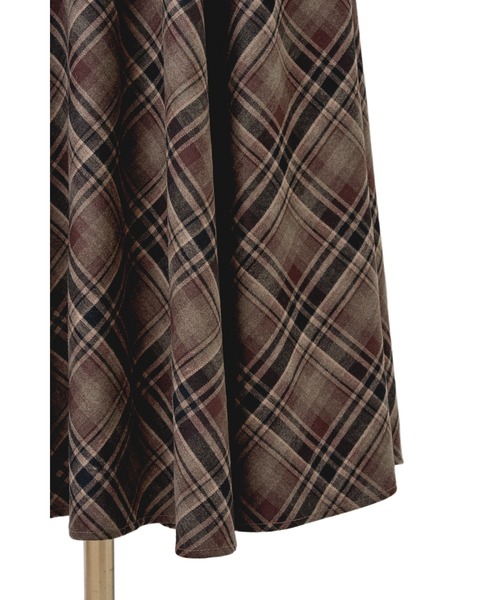 MISTREASS（ミストレアス）の「Plaid Halter Flare Dress（ワンピース・レディース・ベージュ/ブラウン/ブラック・FREE）」の16枚目の写真