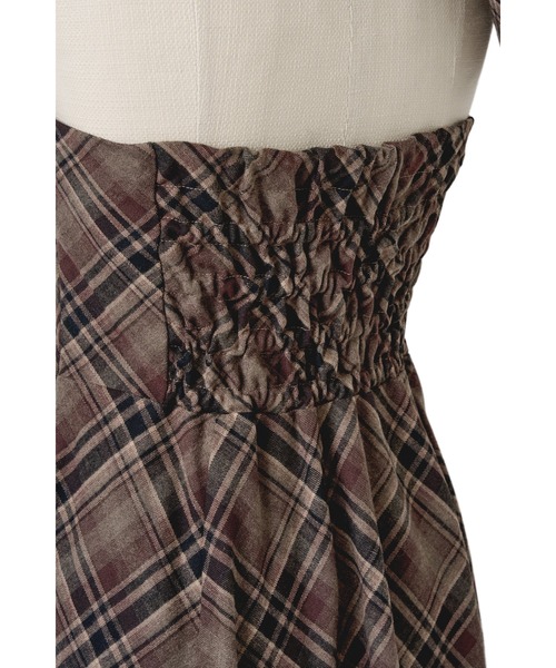 MISTREASS（ミストレアス）の「Plaid Halter Flare Dress（ワンピース・レディース・ベージュ/ブラウン/ブラック・FREE）」の17枚目の写真