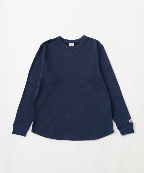 JEMORGAN(ジェーイーモーガン)の「JEMORGAN ダブルフェイスハニカムクルーネックL/S-T(Tシャツ/カットソー・メンズ・ブラック/ナチュラル/杢グレー/ネイビー・M/XL/S)」の7枚目の写真
