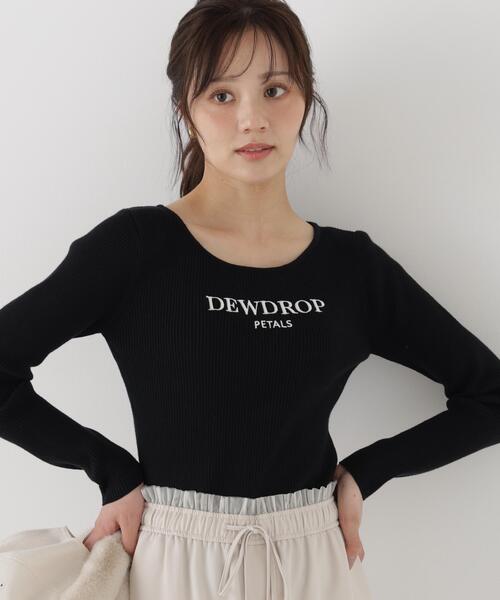 PROPORTION BODY DRESSING（プロポーションボディドレッシング）の「＜ａ＞ロゴ刺繍リブニット / 1216270010（ニット/セーター・レディース・ブルー/ブラック系その他/ブラック・FREE）」の20枚目の写真