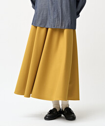 ORCIVAL | ツイルストレッチ ロングギャザースカート WOMEN