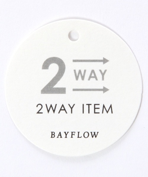 BAYFLOW（ベイフロー）の「[前後2WAY仕様]フレアスリーブモールレーストップス（Tシャツ/カットソー・レディース・オフホワイト・FREE）」の19枚目の写真