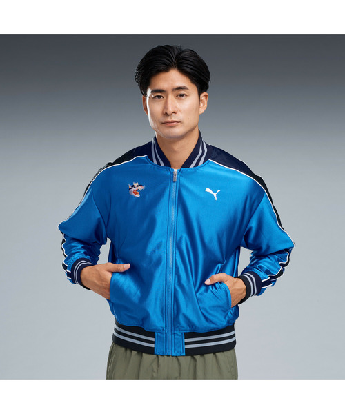 PUMA(プーマ)の「PUMA プーマ ユニセックス T7 スカ ジャケット 4TH(ブルゾン・メンズ・ネイビー/ブラック系その他・MEDIUM/XX-LARGE/X-LARGE/SMALL/LARGE)」の2枚目の写真