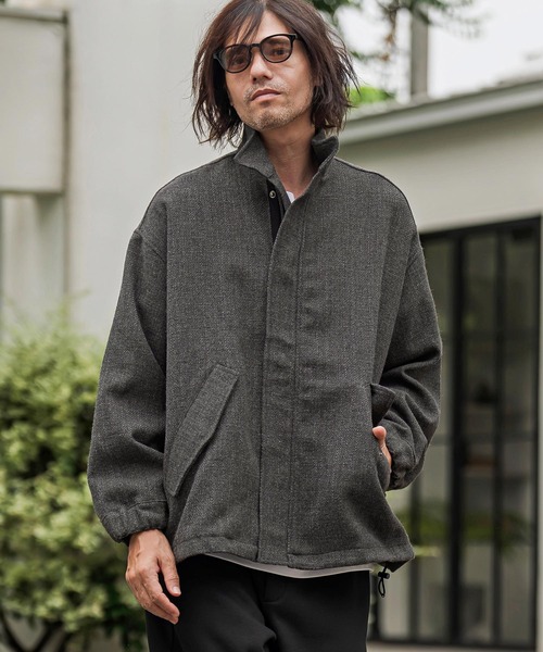 CAMBIO(カンビオ)の「mj12016- ポップサックライクスタンドショートモッズコート(HLCM0277)(モッズコート・メンズ・ブラック/ベージュ/チャコール・S/M/L)」の10枚目の写真