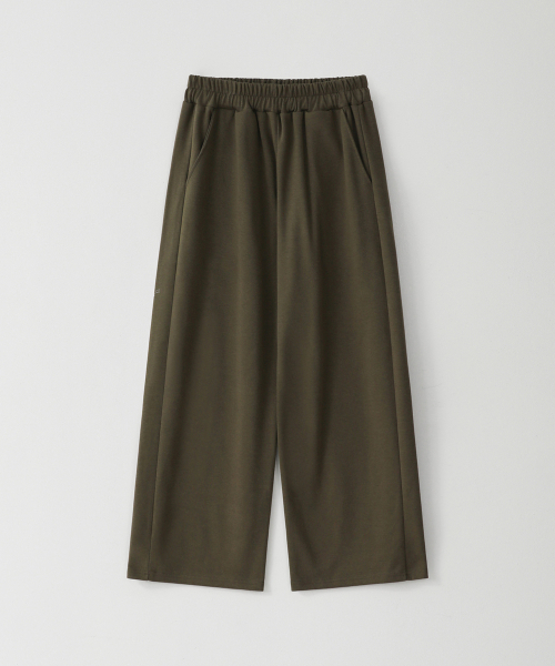 PUFF PUFF DEPT(パフパフ・デプト)の「COMPORT ワイドスウェットパンツ KHAKI(スウェットパンツ・レディース・その他・MEDIUM/LARGE/X-LARGE)」の1枚目の写真