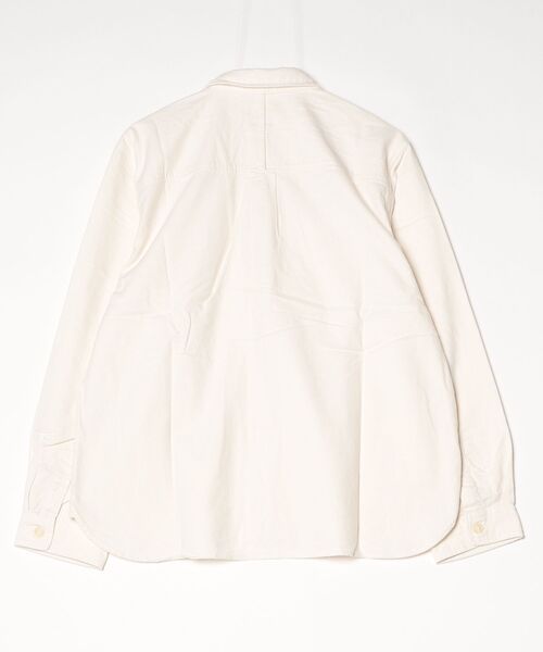 quadro(クオドロ)の「ネル表起毛シームポケシャツ(シャツ/ブラウス・メンズ・ネイビー/キナリ・LARGE/MEDIUM)」の15枚目の写真
