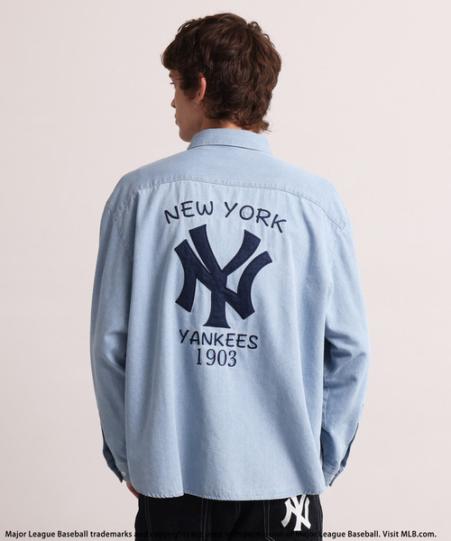 BACK TO THE FIELD（バック トゥー ザ フィールド）の「【MLB】Embroidered Shirt（シャツ/ブラウス・メンズ・ブラウン系/ブルー/ブラック系・MEDIUM/LARGE）」の3枚目の写真