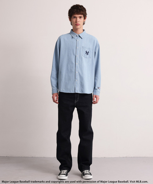 BACK TO THE FIELD（バック トゥー ザ フィールド）の「【MLB】Embroidered Shirt（シャツ/ブラウス・メンズ・ブラウン系/ブルー/ブラック系・MEDIUM/LARGE）」の7枚目の写真