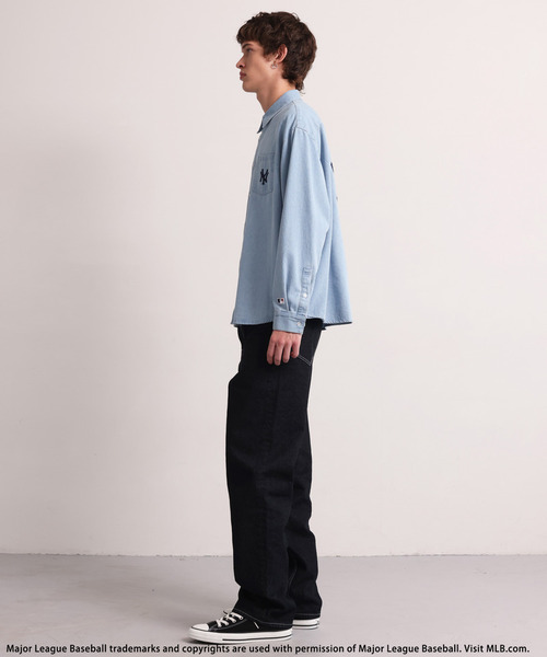 BACK TO THE FIELD（バック トゥー ザ フィールド）の「【MLB】Embroidered Shirt（シャツ/ブラウス・メンズ・ブラウン系/ブルー/ブラック系・MEDIUM/LARGE）」の8枚目の写真