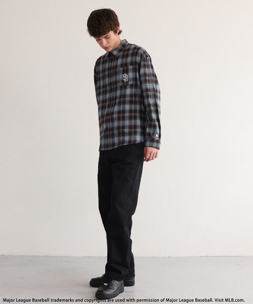 BACK TO THE FIELD（バック トゥー ザ フィールド）の「【MLB】Embroidered Shirt（シャツ/ブラウス・メンズ・ブラウン系/ブルー/ブラック系・MEDIUM/LARGE）」の13枚目の写真