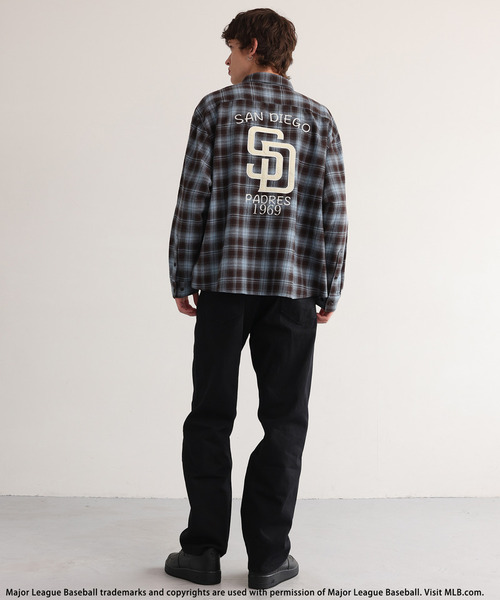 BACK TO THE FIELD（バック トゥー ザ フィールド）の「【MLB】Embroidered Shirt（シャツ/ブラウス・メンズ・ブラウン系/ブルー/ブラック系・MEDIUM/LARGE）」の15枚目の写真