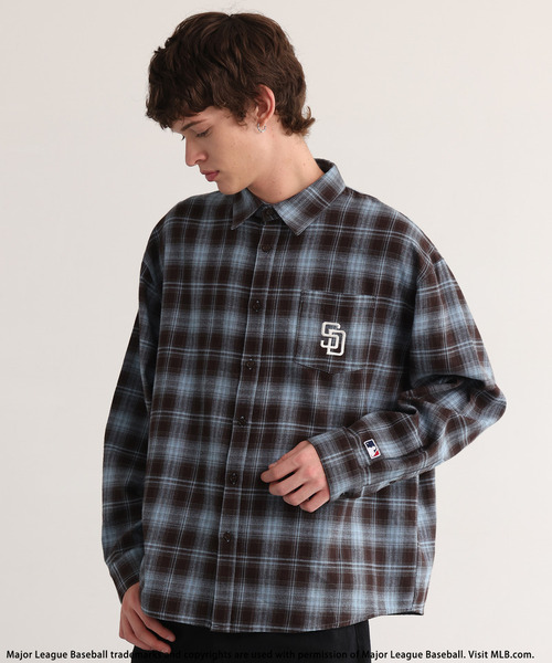 BACK TO THE FIELD（バック トゥー ザ フィールド）の「【MLB】Embroidered Shirt（シャツ/ブラウス・メンズ・ブラウン系/ブルー/ブラック系・MEDIUM/LARGE）」の16枚目の写真