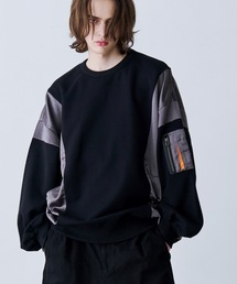 SeeSew（シーソー）の「【UNISEX】SATIN MIX MA-1 SWEAT/サテンミックスMA-1スウェット（スウェット）」