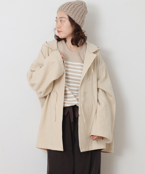 JOURNAL STANDARD LUXE(ジャーナルスタンダード ラックス)の「MATEY's フードブルゾン(ブルゾン・レディース・アイボリー・FREE)」の8枚目の写真