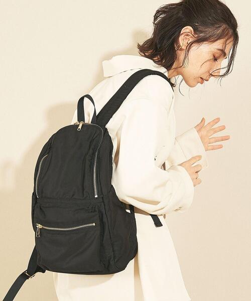 BEAUTY&YOUTH UNITED ARROWS(ビューティーアンドユースユナイテッドアローズ)の「BY∴ ソフトリュック(バックパック/リュック・レディース・ブラック/オリーブ/ダークグリーン/ネイビー/ダークブラウン/グレー・FREE)」の8枚目の写真