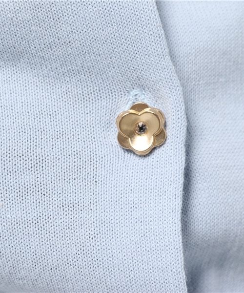 NATURAL BEAUTY BASIC（ナチュラルビューティーベーシック）の「UVカットフラワー釦カーディガン（カーディガン/ボレロ・レディース・ネイビー/ブルー/カーキ・MEDIUM）」の10枚目の写真