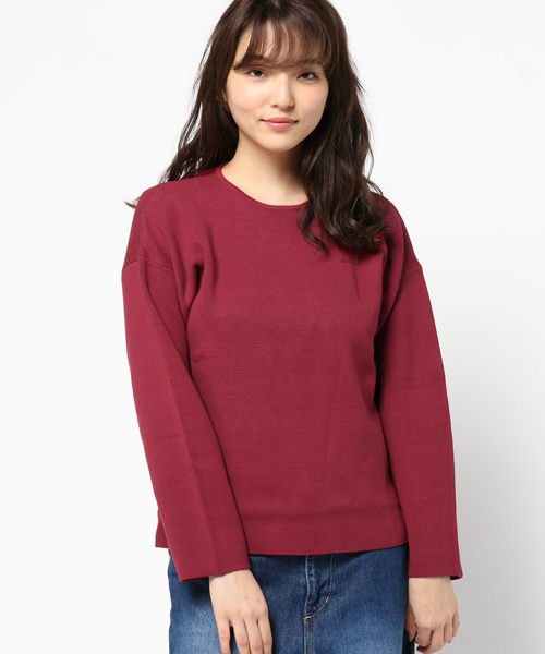 STUDIOUS(ステュディオス)の「【STUDIOUS】milano rib knit(ニット/セーター・レディース・ダークオリーブ/レッド/ホワイト・FREE)」の1枚目の写真