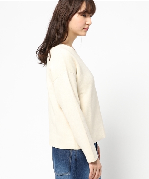 STUDIOUS(ステュディオス)の「【STUDIOUS】milano rib knit(ニット/セーター・レディース・ダークオリーブ/レッド/ホワイト・FREE)」の8枚目の写真