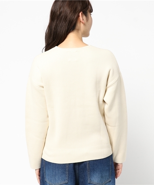 STUDIOUS(ステュディオス)の「【STUDIOUS】milano rib knit(ニット/セーター・レディース・ダークオリーブ/レッド/ホワイト・FREE)」の9枚目の写真