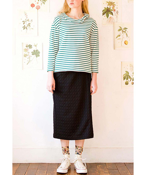 シロップ.(シロップ.)の「きれいIラインのカットソータイトスカート(スカート・レディース・クリーム/ブラック・MEDIUM/SMALL/LARGE/X-LARGE/XX-LARGE)」の8枚目の写真