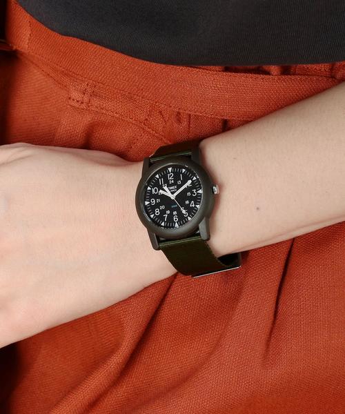 TIMEX（タイメックス）の「＜TIMEX＞CAMPER テープベルトウォッチ ◆（アナログ腕時計・レディース・ブラック/オリーブ・FREE）」の12枚目の写真