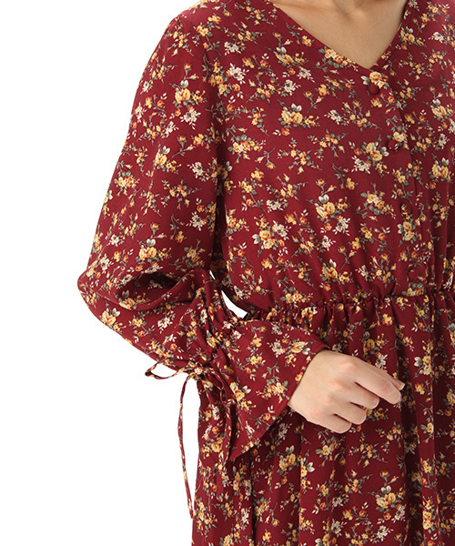 Honeys（ハニーズ）の「花柄ワンピース（ワンピース・レディース・ブラック系その他/ブルー系その他/レッド系その他・M/L）」の16枚目の写真