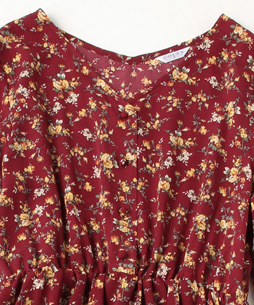 Honeys（ハニーズ）の「花柄ワンピース（ワンピース・レディース・ブラック系その他/ブルー系その他/レッド系その他・M/L）」の11枚目の写真