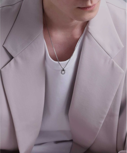 LION HEART（ライオンハート）の「“LUCK”カービングネックレス/シルバー925【LION HEART / ライオンハート】（ネックレス・メンズ・シルバー/ブラック・FREE）」の6枚目の写真