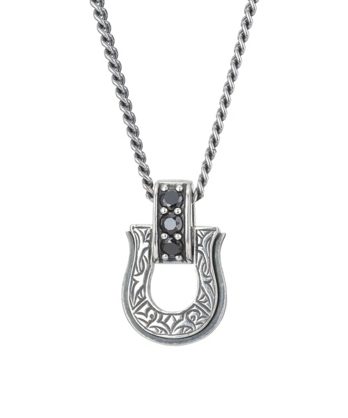 LION HEART（ライオンハート）の「“LUCK”カービングネックレス/シルバー925【LION HEART / ライオンハート】（ネックレス・メンズ・シルバー/ブラック・FREE）」の5枚目の写真