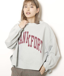 DOUBLE NAME | ピグメントＢＩＧオフショル裏毛プルオーバー(Tシャツ/カットソー)