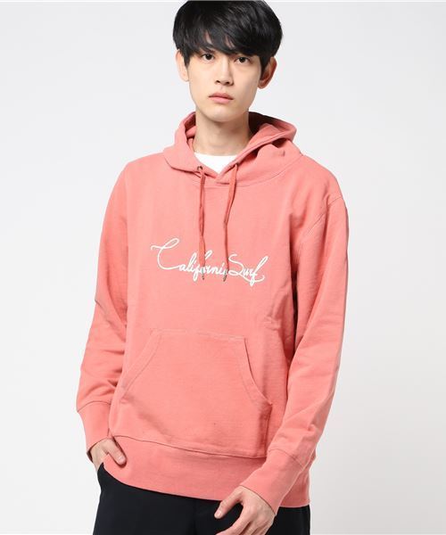 STYLEBLOCK（スタイルブロック）の「ピグメントサーフプリント裏毛ロゴパーカー（パーカー・メンズ・ピンク/ブルー/チャコール・LL/M/L）」の3枚目の写真