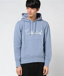 ピグメントサーフプリント裏毛ロゴパーカー