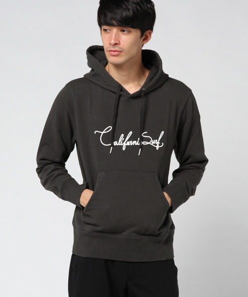 STYLEBLOCK（スタイルブロック）の「ピグメントサーフプリント裏毛ロゴパーカー（パーカー・メンズ・ピンク/ブルー/チャコール・LL/M/L）」の2枚目の写真