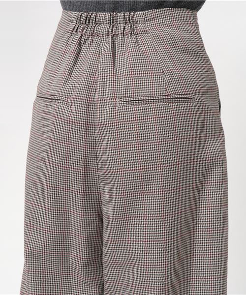 RAY CASSIN（レイカズン）の「ガンクラブチェックワイドパンツ（その他パンツ・レディース・カーキ/ブラウン/ライトグレー・FREE）」の7枚目の写真