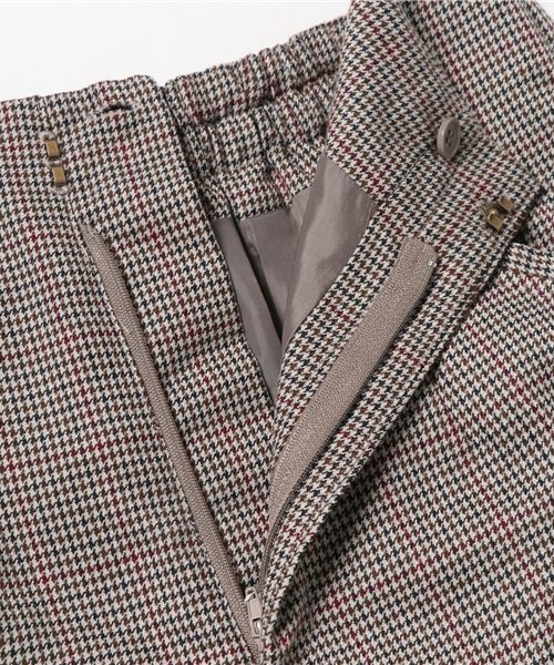 RAY CASSIN（レイカズン）の「ガンクラブチェックワイドパンツ（その他パンツ・レディース・カーキ/ブラウン/ライトグレー・FREE）」の10枚目の写真