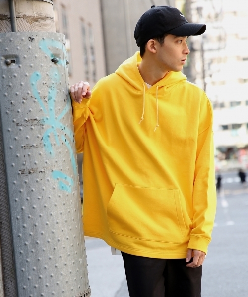 RAGEBLUE(レイジブルー)の「<ZOZOTOWN限定>スーパービッグ裏毛スウェットパーカー /782786(パーカー・メンズ・ホワイト/ブラック/パープル/イエロー/ピンク/ネイビー/グリーン・LARGE/MEDIUM/SMALL/X-LARGE)」の6枚目の写真