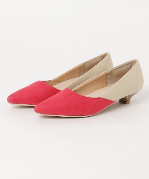 AmiAmi（アミアミ）の「バイカラー3cmヒールパンプス（パンプス・レディース・オレンジ/シルバーグレー/ベージュ系その他/レッド系その他/ブルー系その他3/ブラック系その他/レッド系その他2/ベージュ系その他2/ブラック/パイソン/ブルー系その他/ブラック系その他2/ホワイト系その他/ベージュ/ホワイト×ネイビー/ブラック系その他3/ブラウン系その他/ゴールド/シルバー系その他/ブラウン/アイボリー/ゼブラ/アニマル/ベージュ系その他3/グリーン/シルバー/ホワイト系その他2/ブロンズ・35/38/39/34/36/37/40）」の19枚目の写真