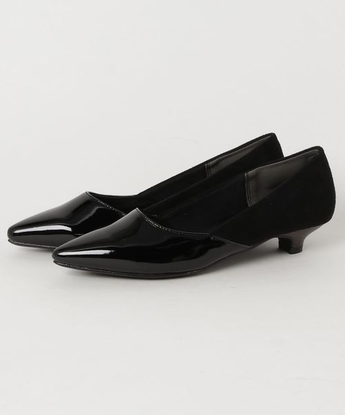 AmiAmi（アミアミ）の「バイカラー3cmヒールパンプス（パンプス・レディース・オレンジ/シルバーグレー/ベージュ系その他/レッド系その他/ブルー系その他3/ブラック系その他/レッド系その他2/ベージュ系その他2/ブラック/パイソン/ブルー系その他/ブラック系その他2/ホワイト系その他/ベージュ/ホワイト×ネイビー/ブラック系その他3/ブラウン系その他/ゴールド/シルバー系その他/ブラウン/アイボリー/ゼブラ/アニマル/ベージュ系その他3/グリーン/シルバー/ホワイト系その他2/ブロンズ・35/38/39/34/36/37/40）」の5枚目の写真