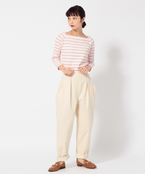 LOWRYS FARM(ローリーズファーム)の「リブスクエア/7S 784032(Tシャツ/カットソー・レディース・グリーン/レッド/オフホワイト/ブラック/グレー/ブルー系その他・LARGE/MEDIUM)」の12枚目の写真