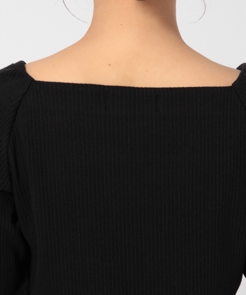 LOWRYS FARM(ローリーズファーム)の「リブスクエア/7S 784032(Tシャツ/カットソー・レディース・グリーン/レッド/オフホワイト/ブラック/グレー/ブルー系その他・LARGE/MEDIUM)」の9枚目の写真