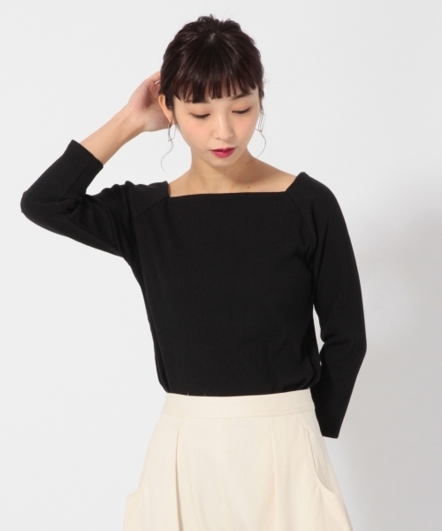 LOWRYS FARM(ローリーズファーム)の「リブスクエア/7S 784032(Tシャツ/カットソー・レディース・グリーン/レッド/オフホワイト/ブラック/グレー/ブルー系その他・LARGE/MEDIUM)」の15枚目の写真