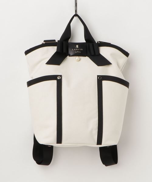 LANVIN en Bleu（ランバンオンブルー）の「ジュール 2wayリュックサック（バックパック/リュック・レディース・アイボリー/ブラック/ネイビー/ベージュ/グレー・FREE）」の2枚目の写真