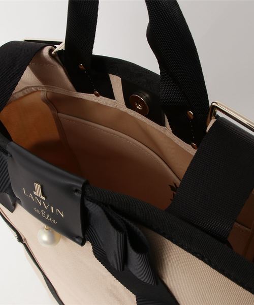 LANVIN en Bleu（ランバンオンブルー）の「ジュール 2wayリュックサック（バックパック/リュック・レディース・アイボリー/ブラック/ネイビー/ベージュ/グレー・FREE）」の9枚目の写真