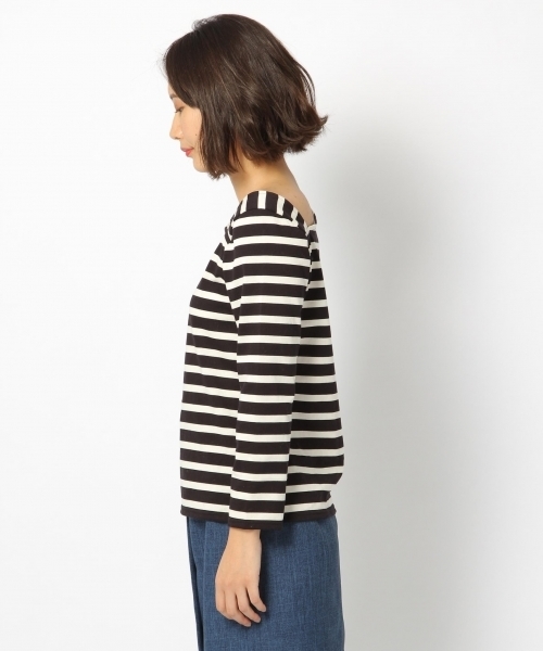 laboratory work（ラボラトリーワーク）の「ワンショルボーダープルオーバー（Tシャツ/カットソー・レディース・ホワイト/ブラック/ブルー・MEDIUM）」の7枚目の写真