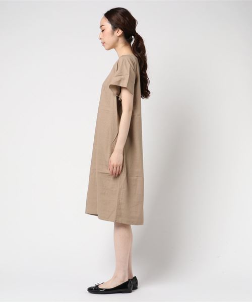 AMERICAN HOLIC（アメリカンホリック）の「・Vネックサックワンピース（ワンピース・レディース・チャコールグレー/ベージュ/ブルー・FREE）」の14枚目の写真