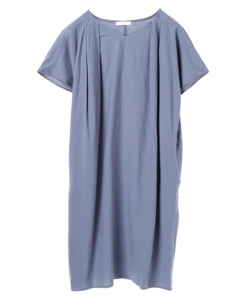 AMERICAN HOLIC（アメリカンホリック）の「・Vネックサックワンピース（ワンピース・レディース・チャコールグレー/ベージュ/ブルー・FREE）」の6枚目の写真