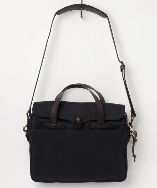 ROOPTOKYO（ループトウキョウ）の「FILSON / フィルソン オリジナルブリーフケース ORIGINAL BRIEAF CASE（ビジネスバッグ・メンズ・ネイビー/タン・FREE）」の8枚目の写真