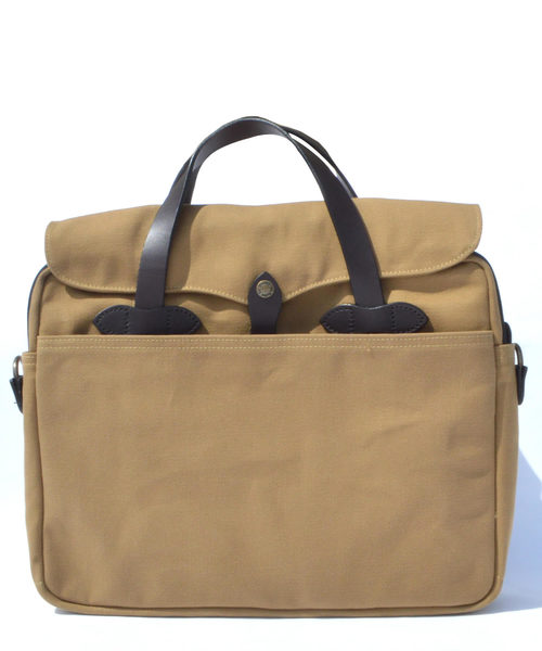 ROOPTOKYO（ループトウキョウ）の「FILSON / フィルソン オリジナルブリーフケース ORIGINAL BRIEAF CASE（ビジネスバッグ・メンズ・ネイビー/タン・FREE）」の5枚目の写真
